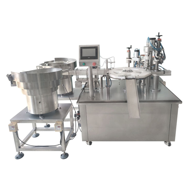 Filling capping machine for small vial production line