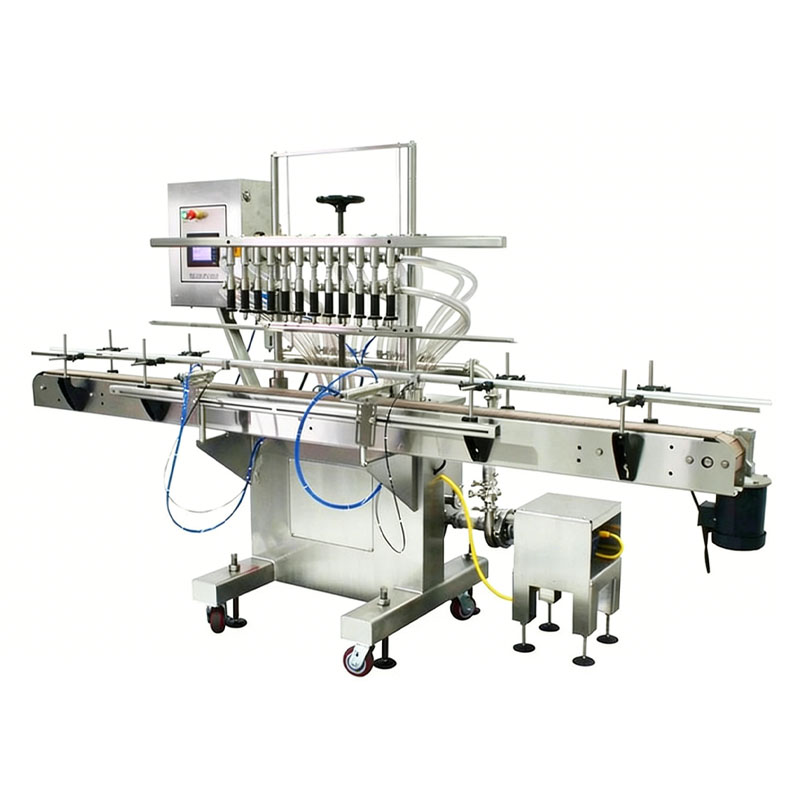 Full automatic linear liquid filler for water and juice bottles