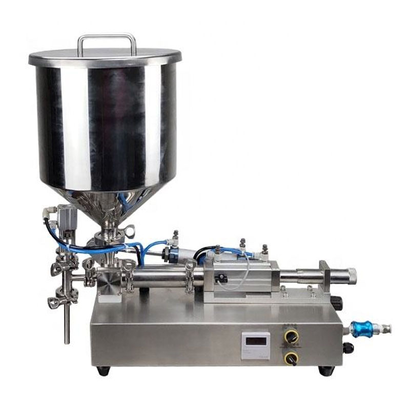 Paste filling machine for small bottles with ceramic pump