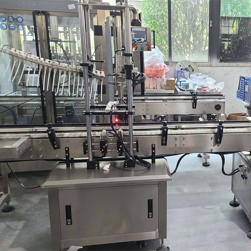Cosmetic shampoo filling capping and labeling system