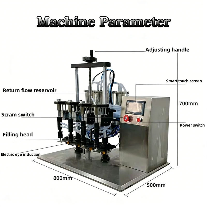 Perfume bottle vacuum filling machine with stable output