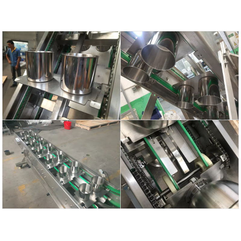 Stainless steel inclined cup elevator for food products